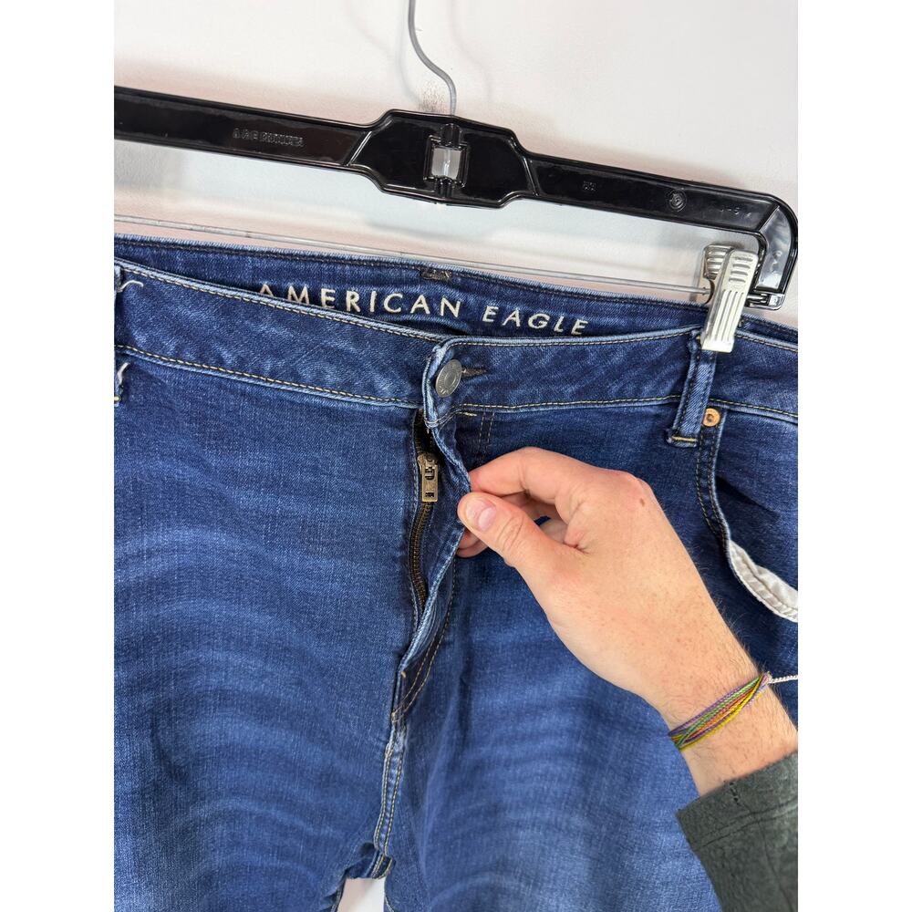 American Eagle Original Bootcut Jeans Dark Wash Size 46x32 - Picture 12 of 15